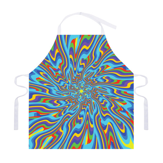 Psychedelic Print Adjustable Apron