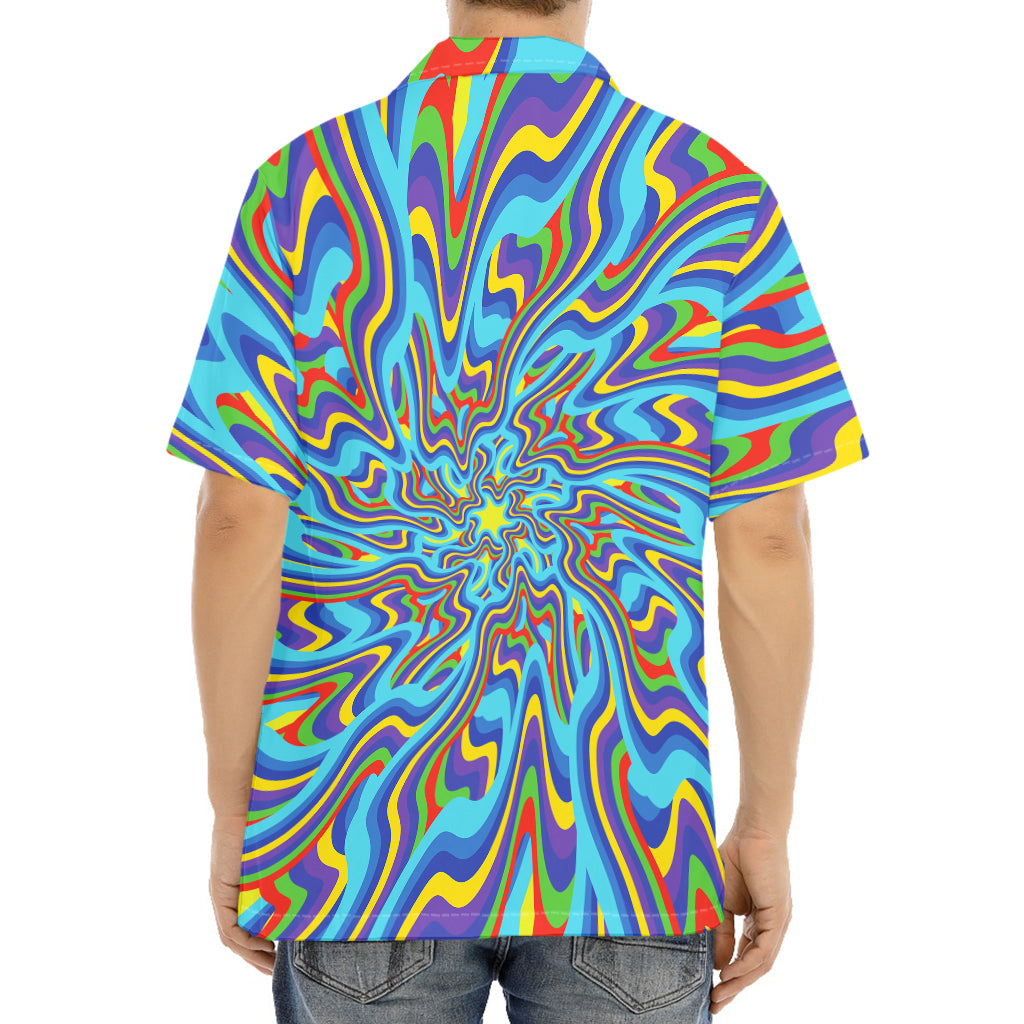 Psychedelic Print Aloha Shirt