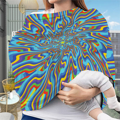 Psychedelic Print Baby Seat Cover