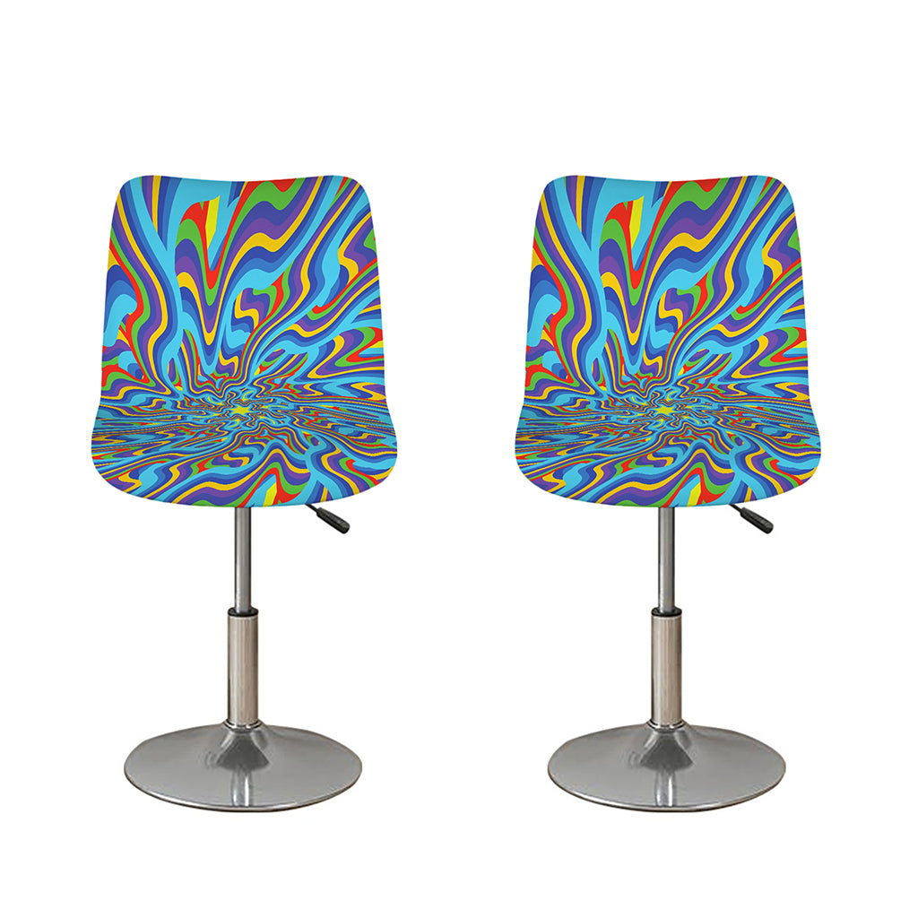Psychedelic Print Bar Stool Covers