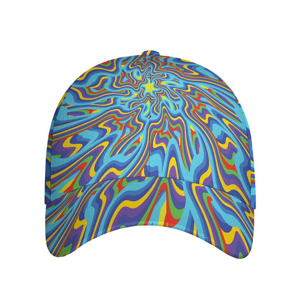 Psychedelic Print Baseball Cap