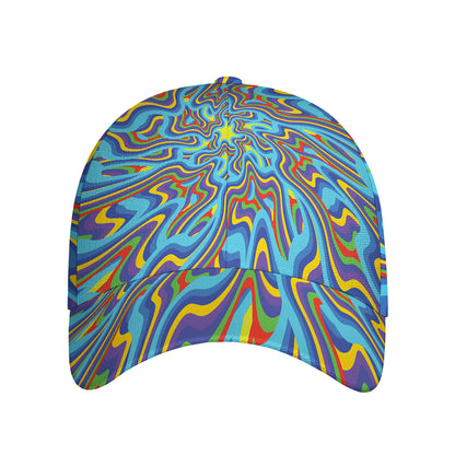 Psychedelic Print Baseball Cap