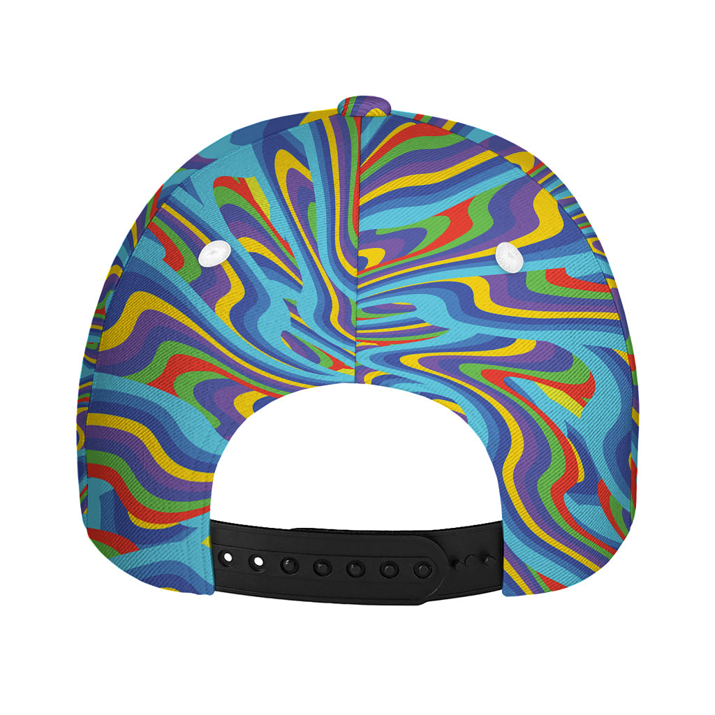 Psychedelic Print Baseball Cap