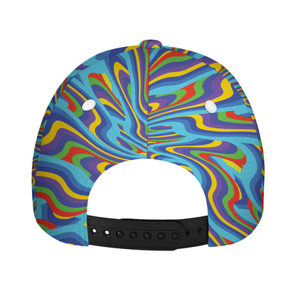Psychedelic Print Baseball Cap