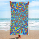 Psychedelic Print Beach Towel