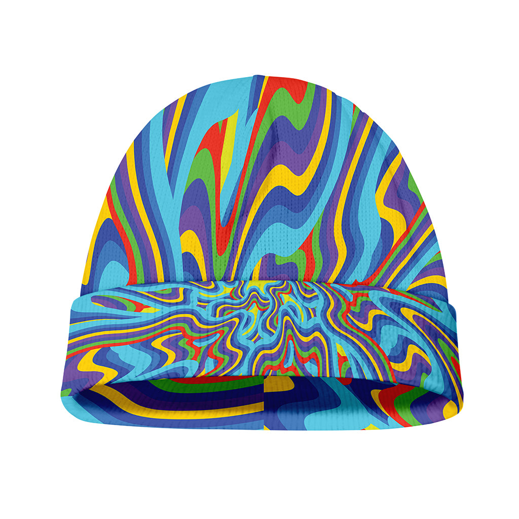 Psychedelic Print Beanie