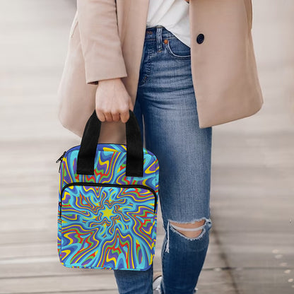 Psychedelic Print Bible Tote Bag