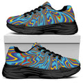 Psychedelic Print Black Chunky Shoes