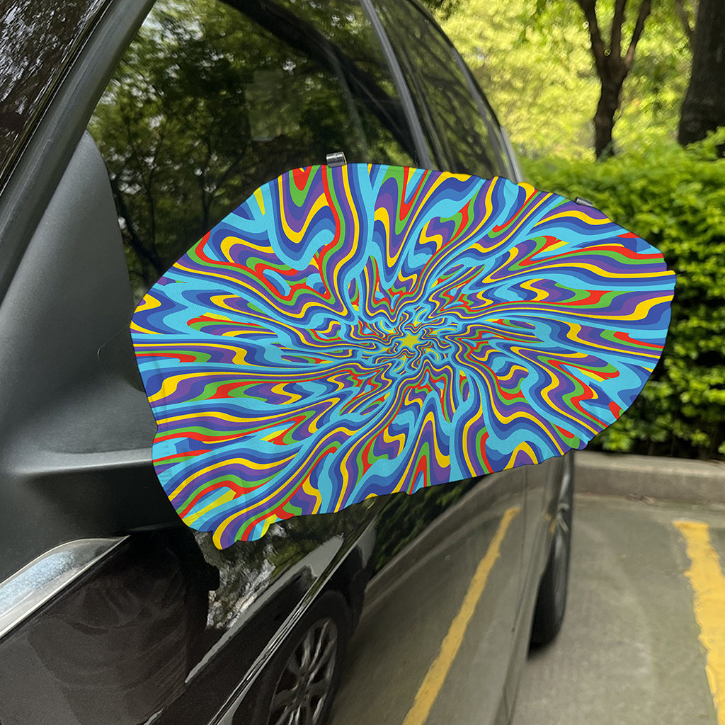 Psychedelic Print Car Side Mirror Covers