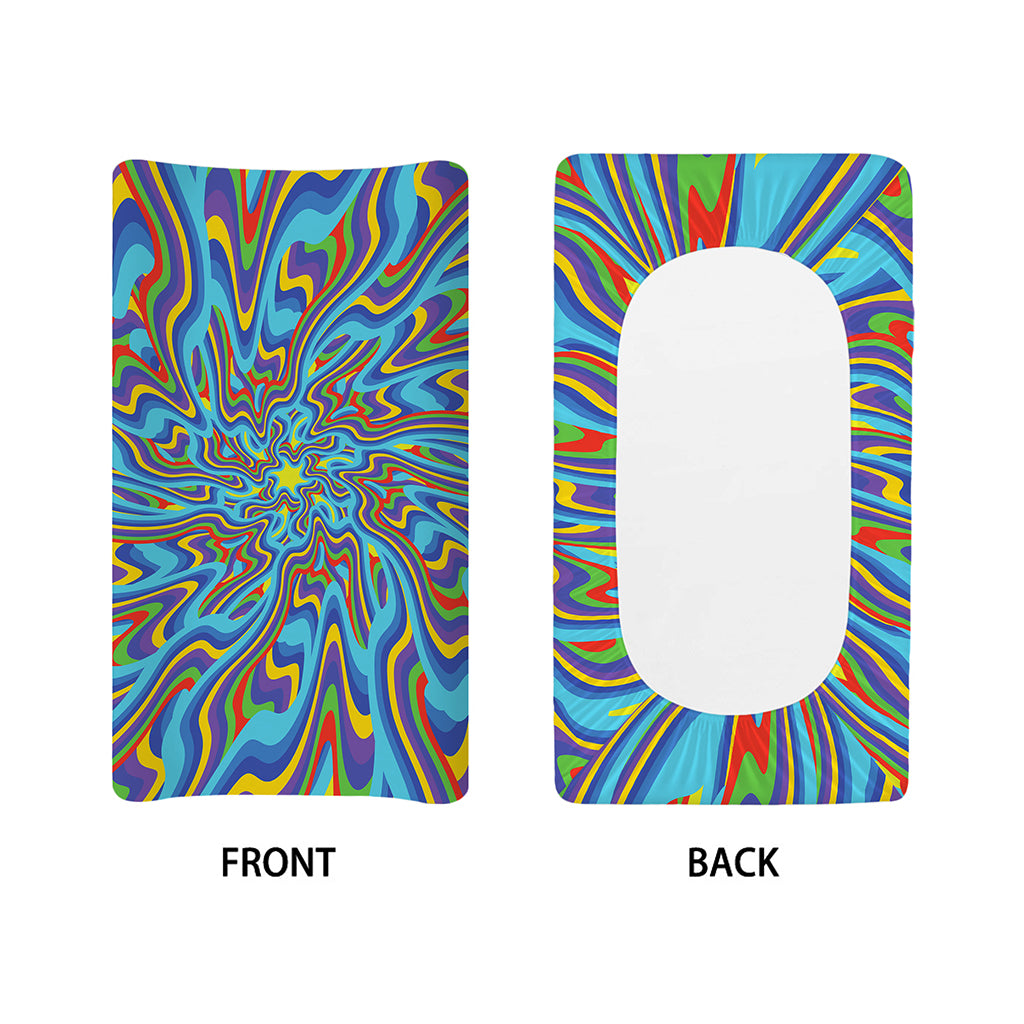 Psychedelic Print Changing Pad Cover