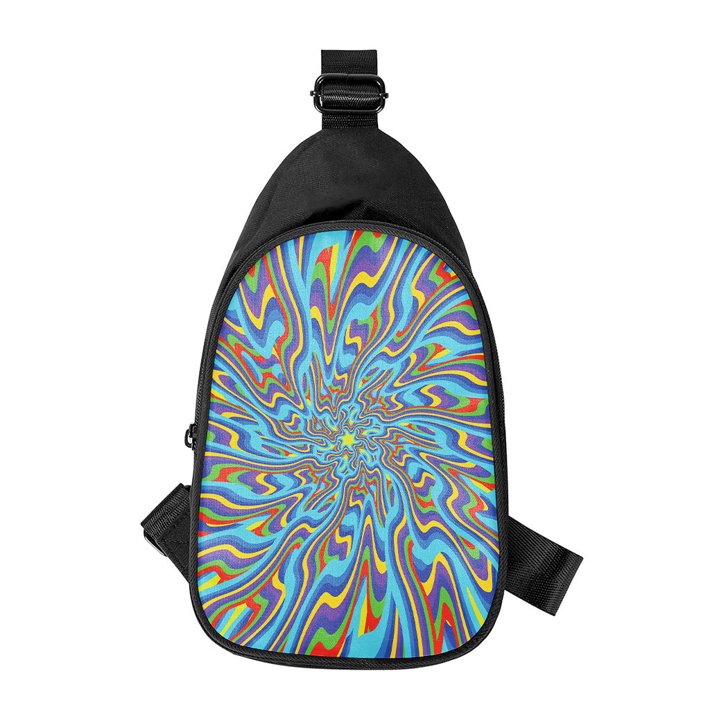 Psychedelic Print Chest Bag