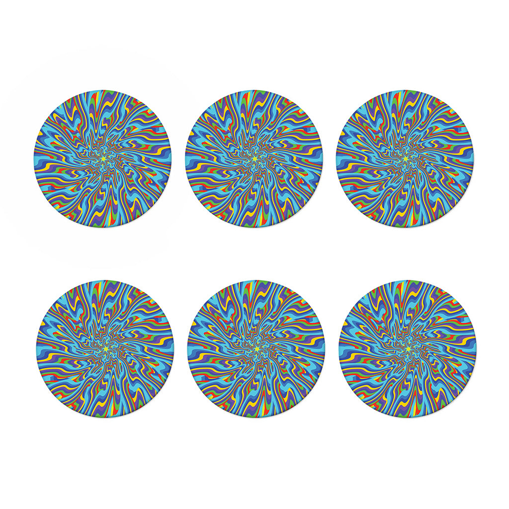 Psychedelic Print Coaster Set
