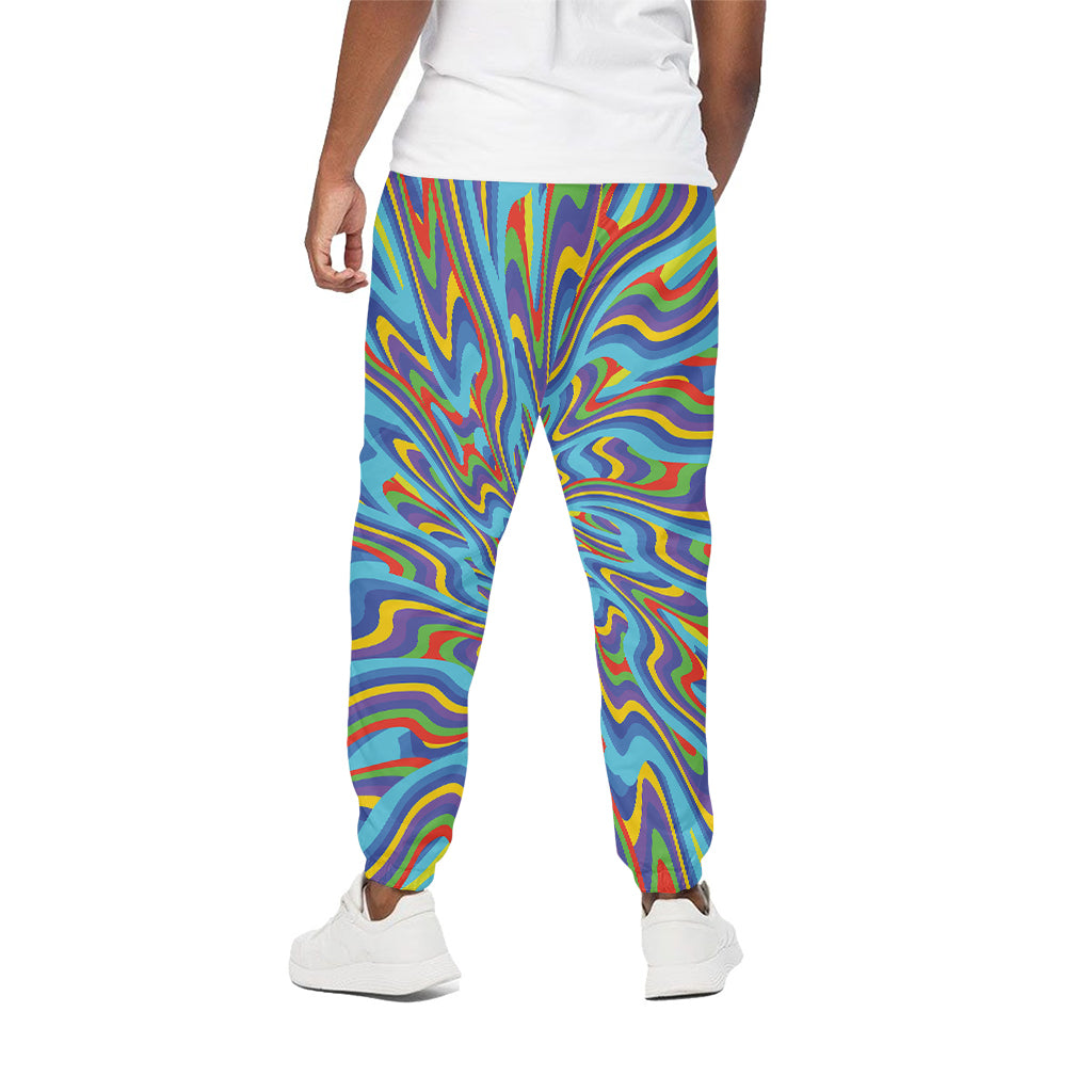 Psychedelic Print Cotton Pants