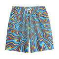 Psychedelic Print Cotton Shorts