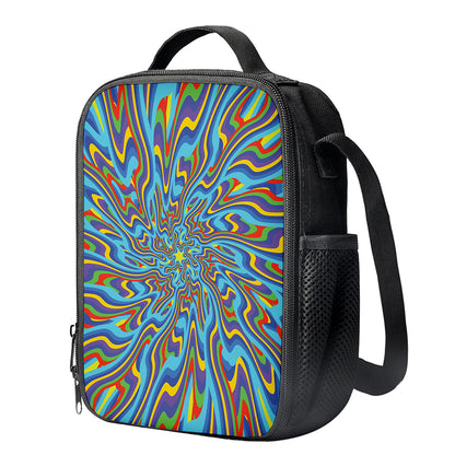 Psychedelic Print Crossbody Lunch Bag