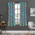 Psychedelic Print Grommet Curtain Panels
