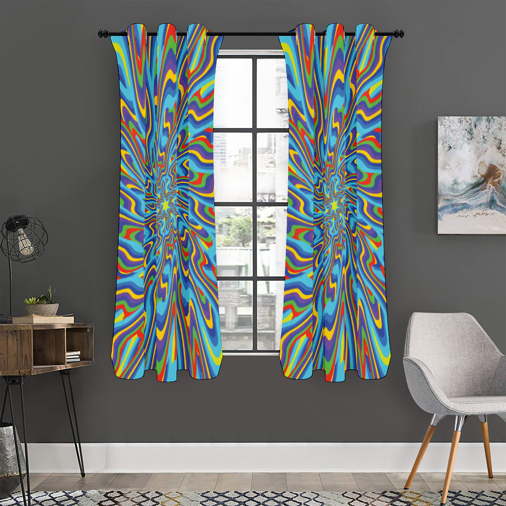 Psychedelic Print Curtain
