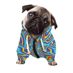 Psychedelic Print Dog Zip Up Hoodie