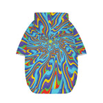 Psychedelic Print Dog Zip Up Hoodie