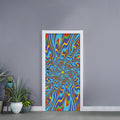 Psychedelic Print Door Sticker