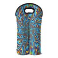 Psychedelic Print Double Neoprene Wine Tote
