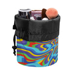 Psychedelic Print Drawstring Makeup Bag