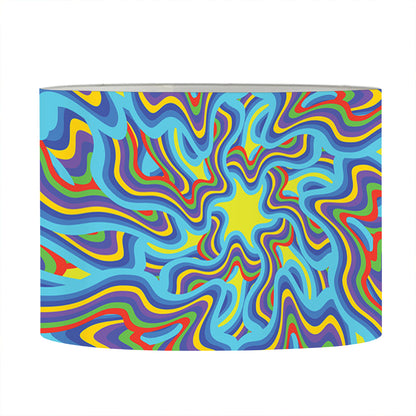 Psychedelic Print Drum Lamp Shade
