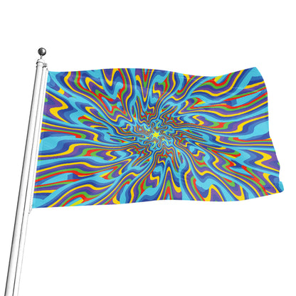 Psychedelic Print Flag