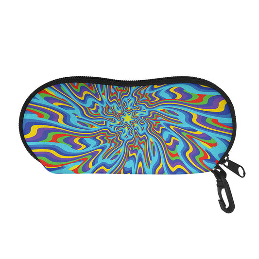 Psychedelic Print Glasses Case