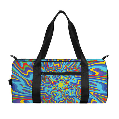 Psychedelic Print Gym Bag