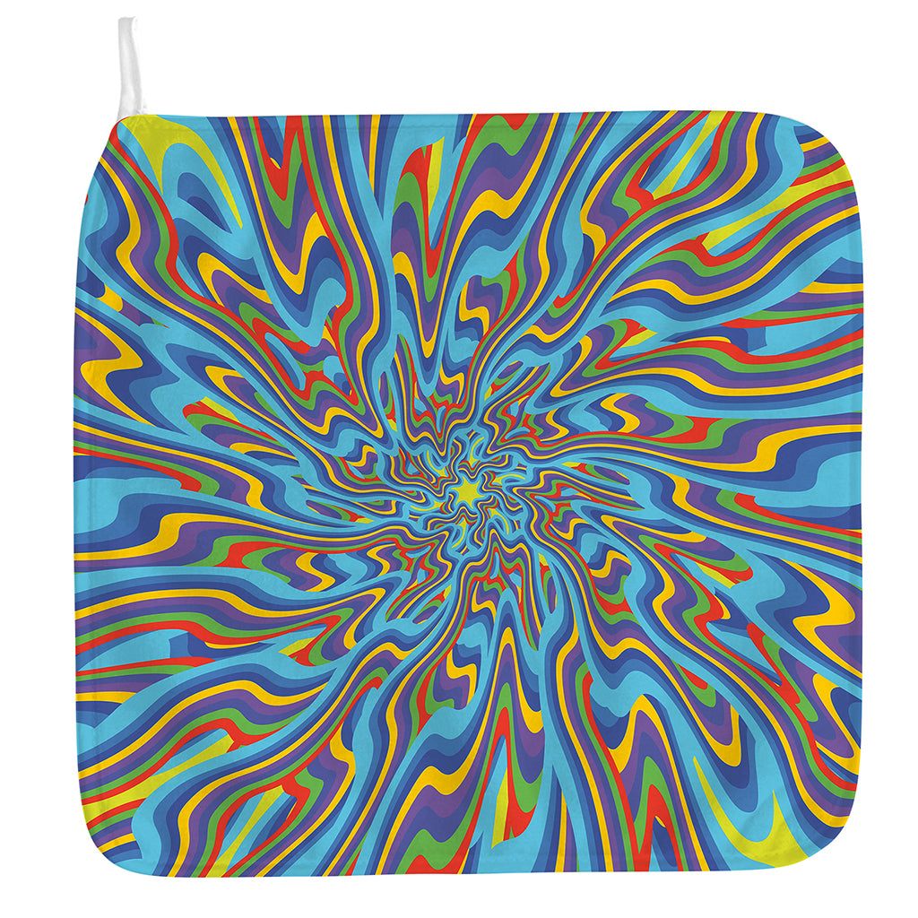 Psychedelic Print Hand Towel