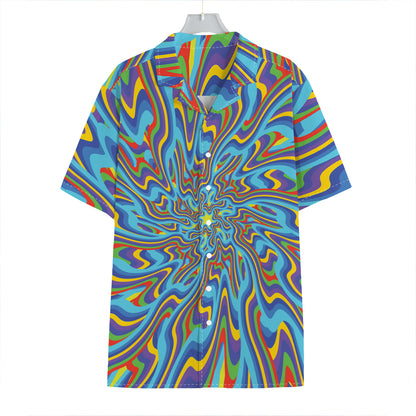 Psychedelic Print Hawaiian Shirt