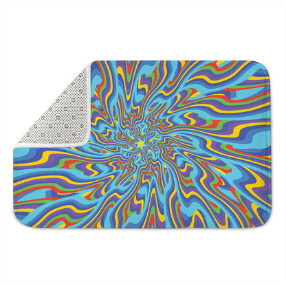 Psychedelic Print Indoor Door Mat