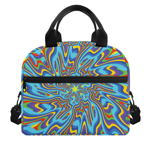 Psychedelic Print Insulated Lunch Bag