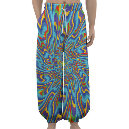 Psychedelic Print Lantern Pants
