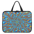 Psychedelic Print Laptop Sleeve With Handle