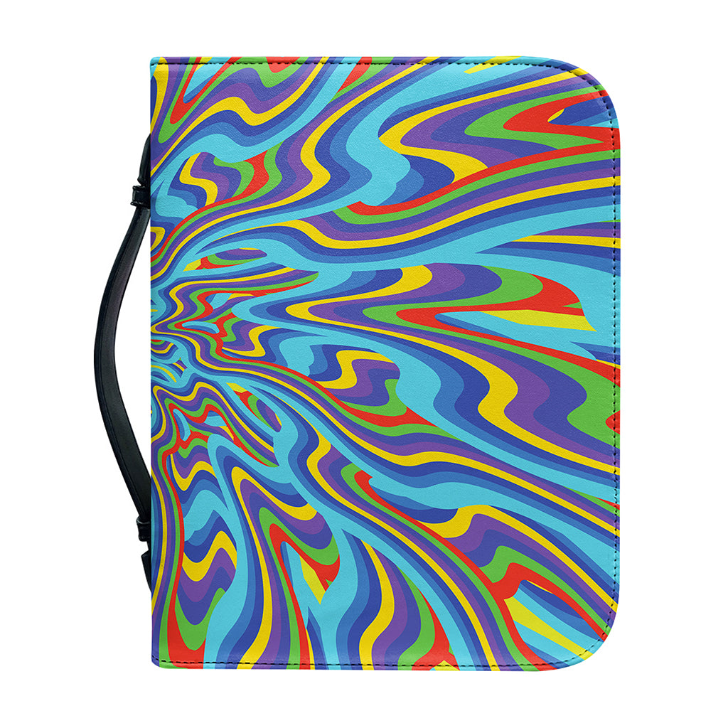 Psychedelic Print Leather Bible Cover