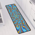 Psychedelic Print Long Kitchen Mat