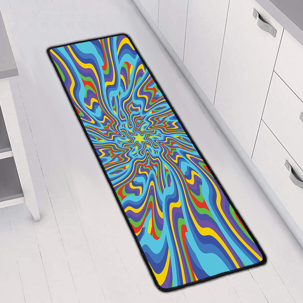 Psychedelic Print Long Kitchen Mat