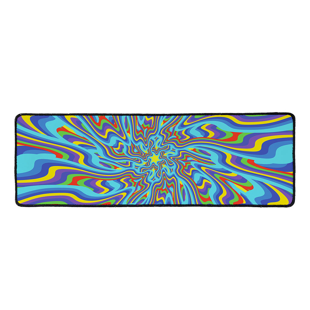 Psychedelic Print Long Kitchen Mat