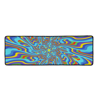 Psychedelic Print Long Kitchen Mat