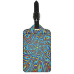 Psychedelic Print Luggage Tag