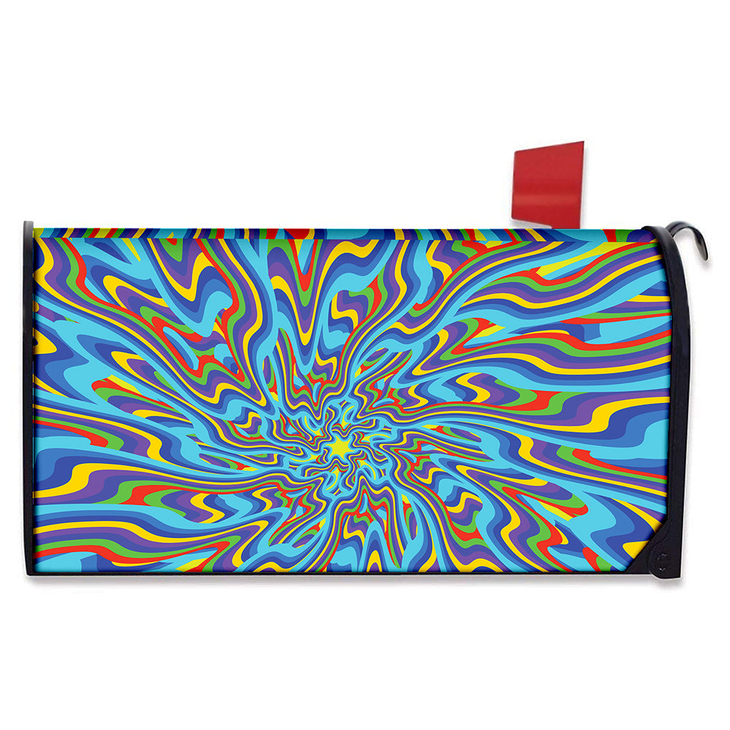 Psychedelic Print Mailbox Cover