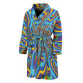 Psychedelic Print Men's Bathrobe