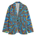 Psychedelic Print Men's Blazer