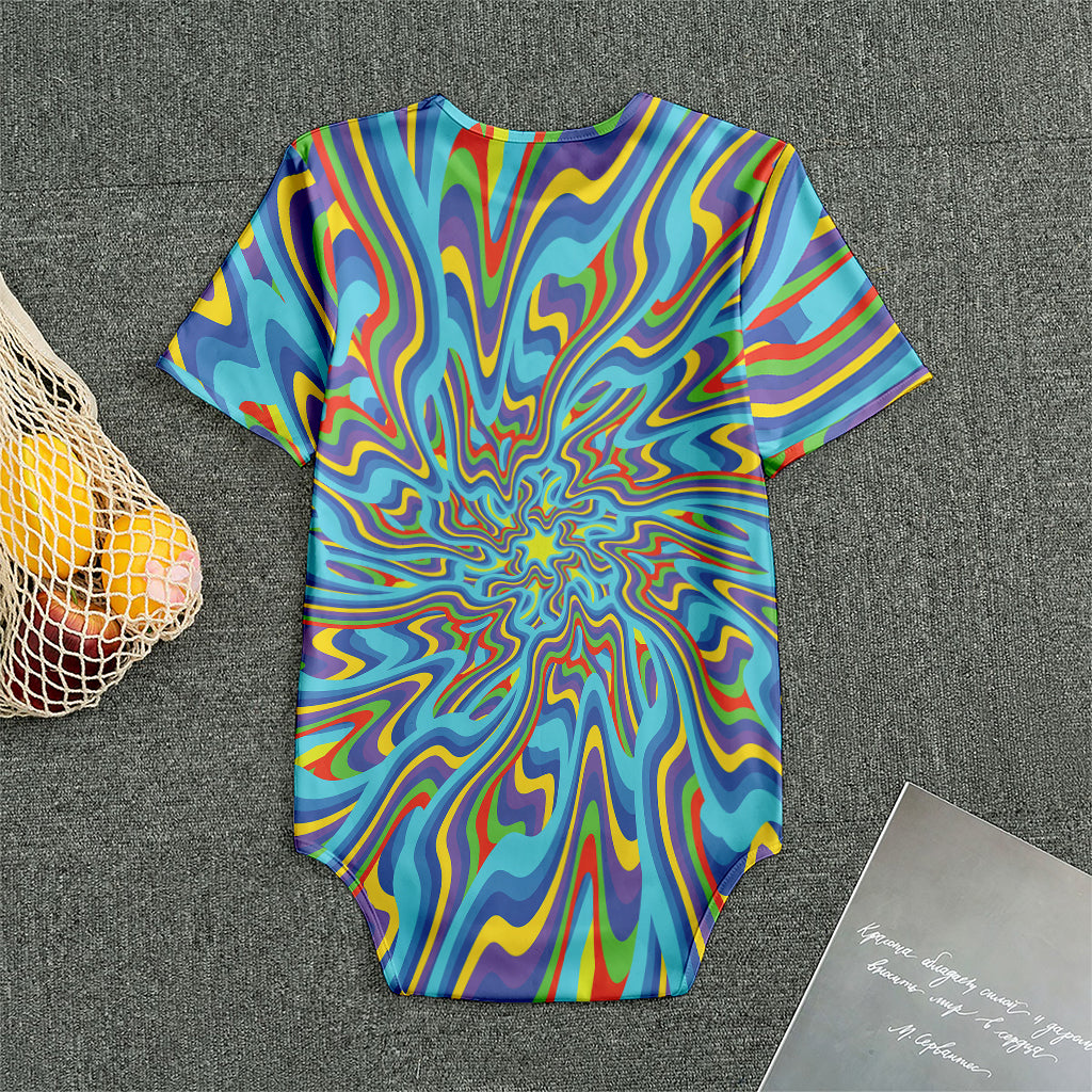 Psychedelic Print Men's Bodysuit