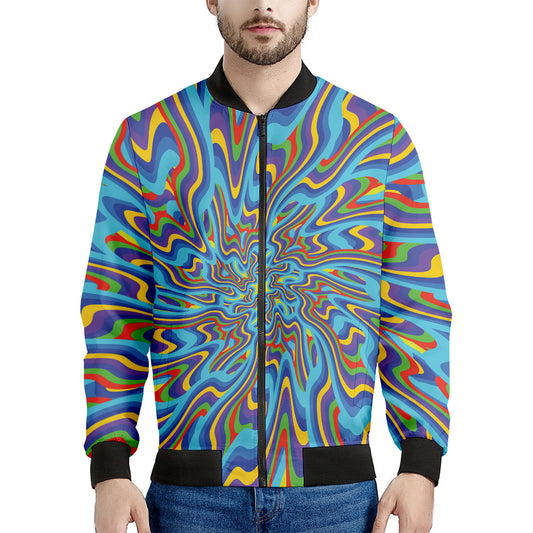 Psychedelic Print Men's Bomber Jacket