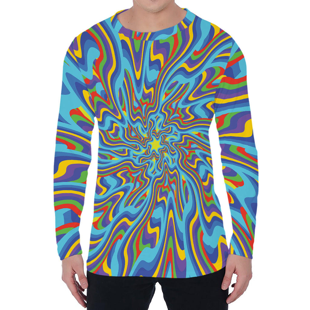 Psychedelic Print Men's Long Sleeve T-Shirt