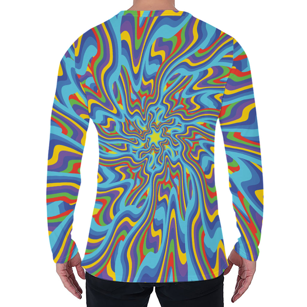 Psychedelic Print Men's Long Sleeve T-Shirt