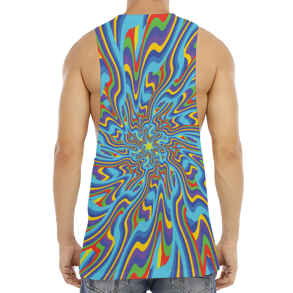 Psychedelic Print Men's Muscle Tank Top